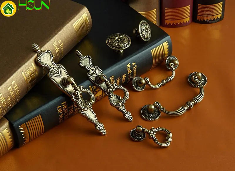 Furniture Hardware Drop Pulls - 2 шт., 6 стилей, деревенский комод,