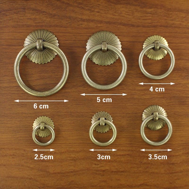 Латунная ручка-кольцо в антикв – обзор и цена Furniture Hardware Drop Pulls