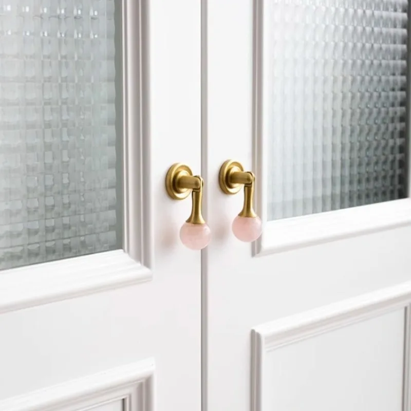 Белый хрустальный шар + латунн – обзор и цена Furniture Hardware Drop Pulls
