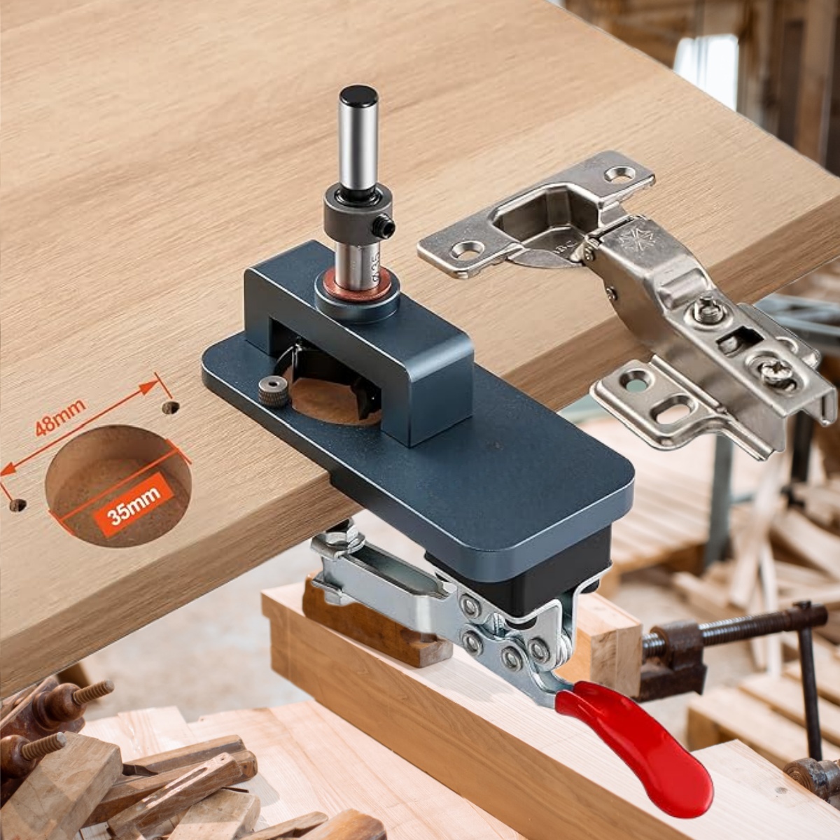 Шарнирный зажим 35 мм — точное – обзор и цена Furniture Hardware Fitting